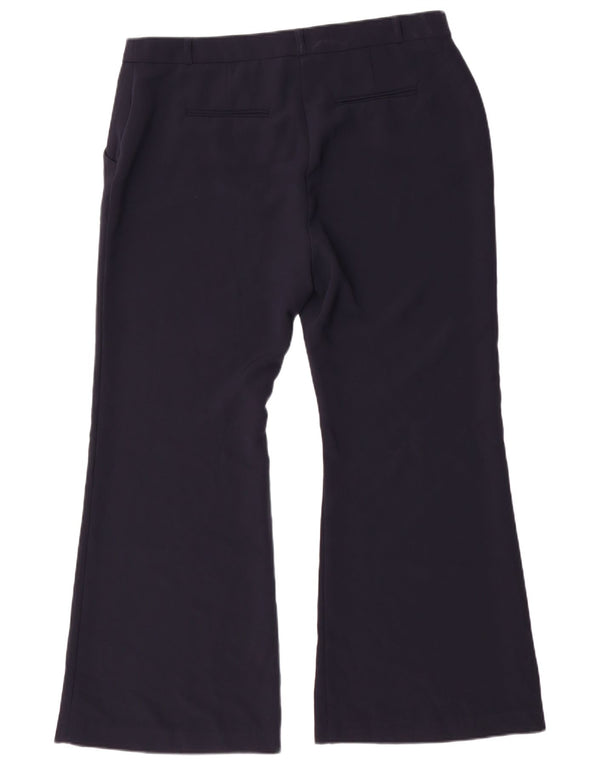 Marks & Spencer Damen Bootcut Chino Hose UK 18 XL W36 L30 Marineblau