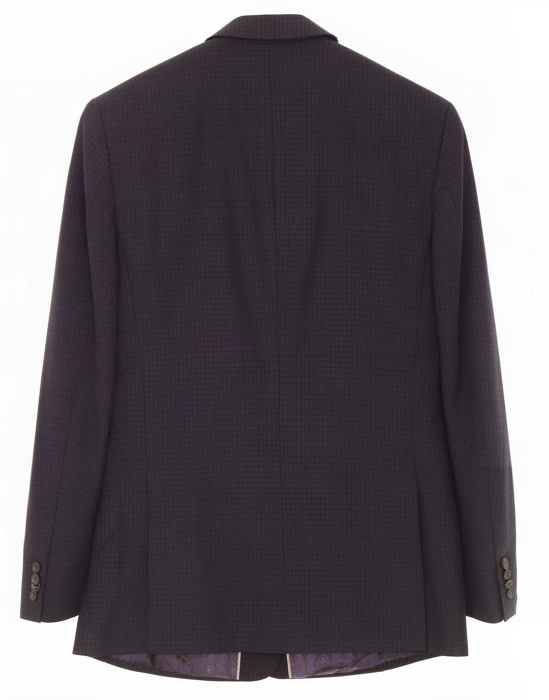 Marks & Spencer Herren-Blazer mit 2 Knöpfen, Gr. 36, klein, grau kariert, Wolle