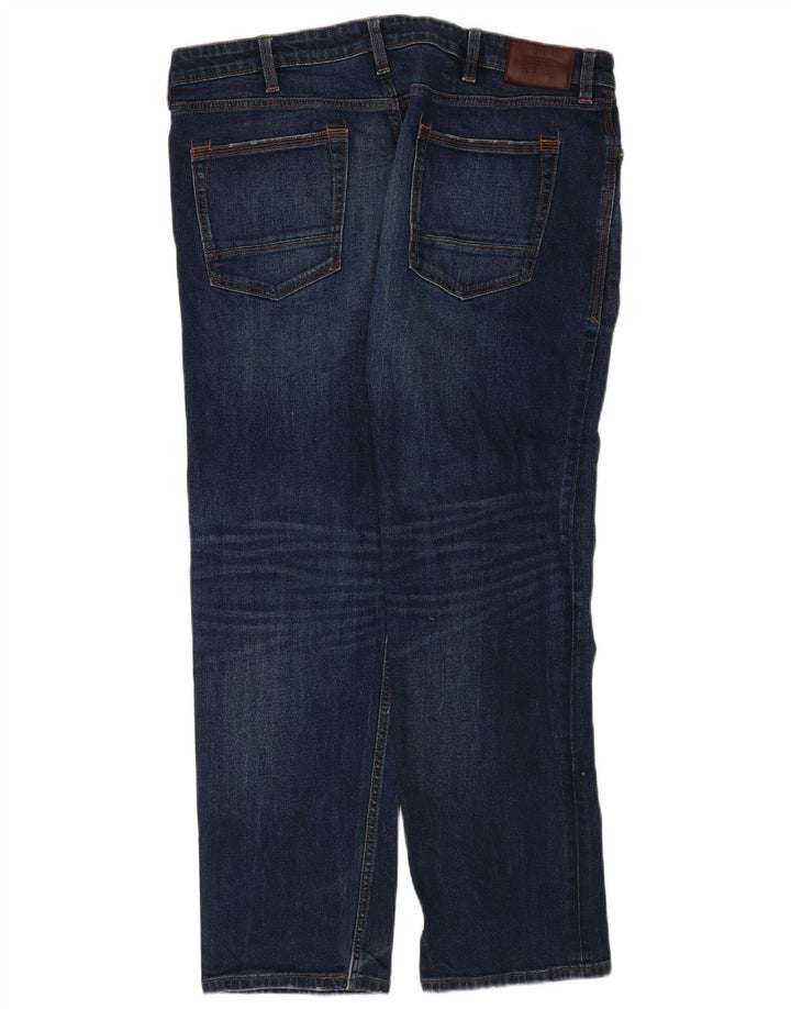 Marks & Spencer Herren Straight Jeans W38 L31 Blaue Baumwolle