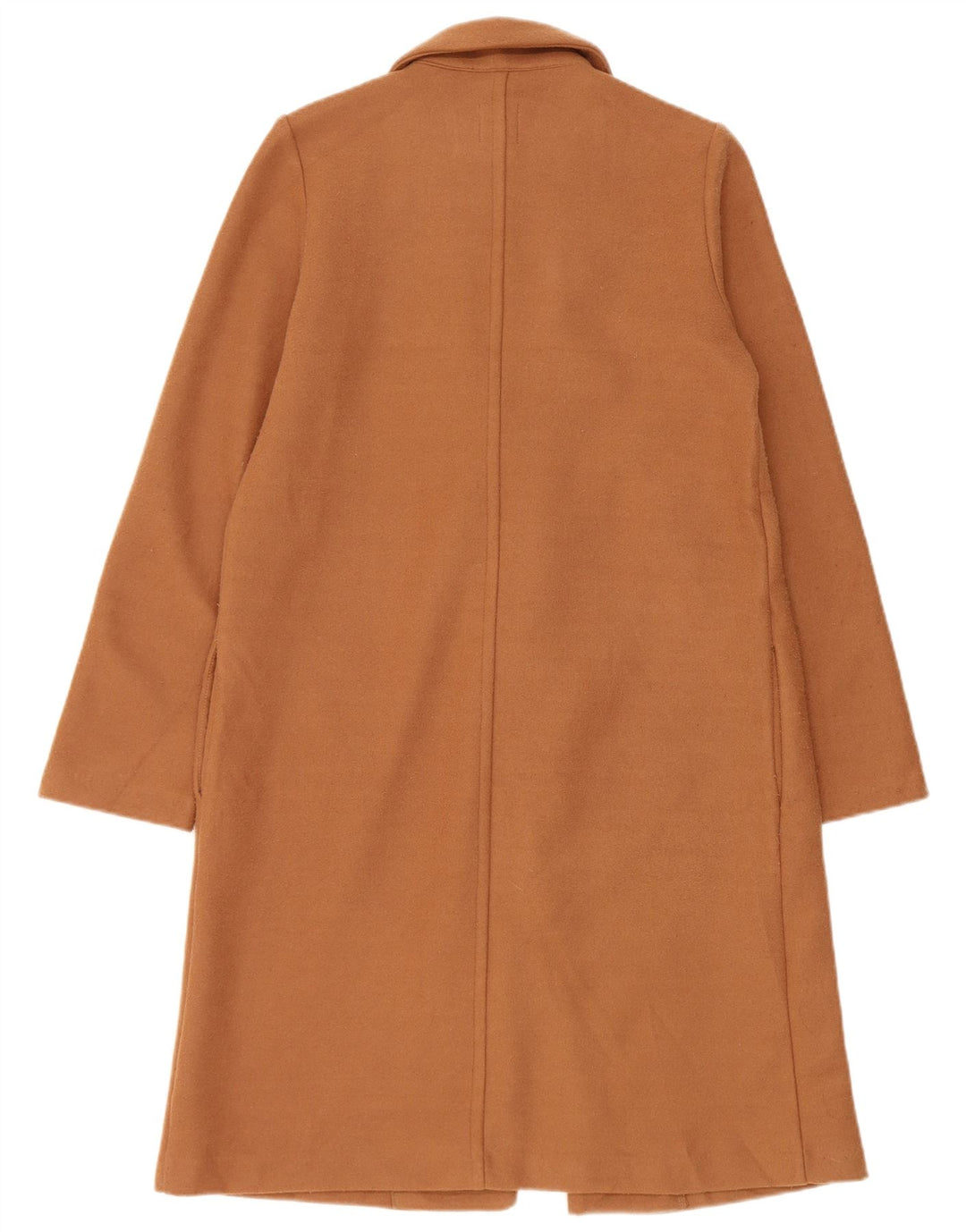 Zara Damen Mantel UK 10 Small Braun Polyester
