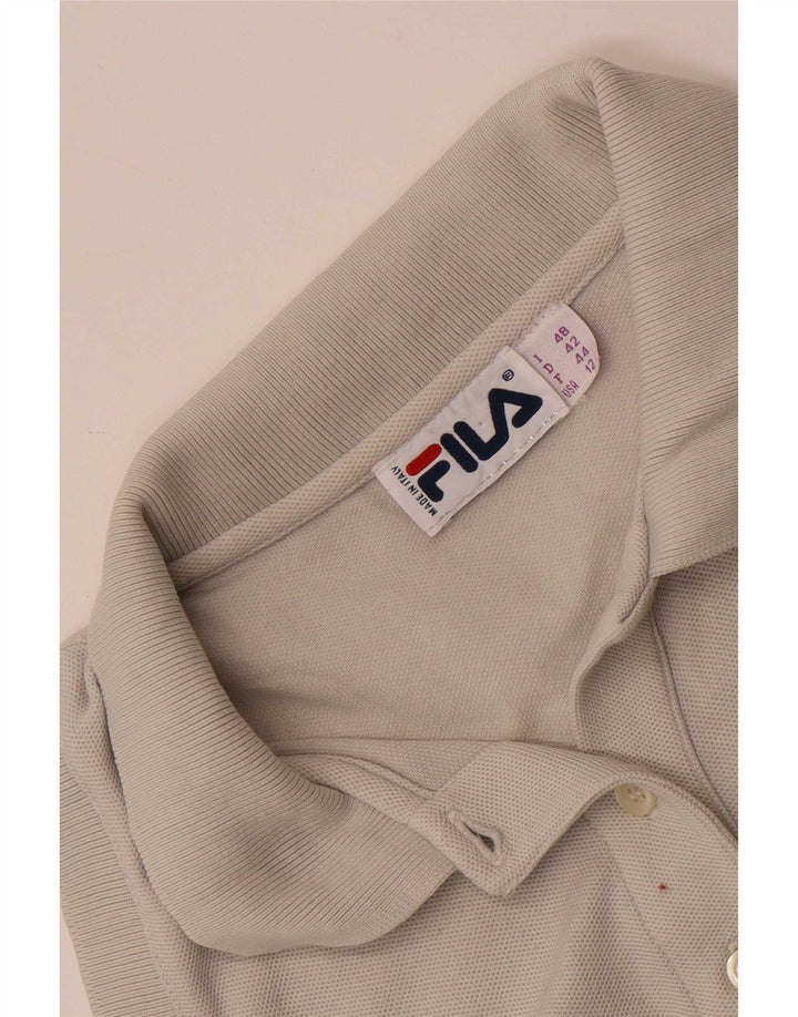 Fila Damen Ärmelloses Poloshirt US 12 Large Grau