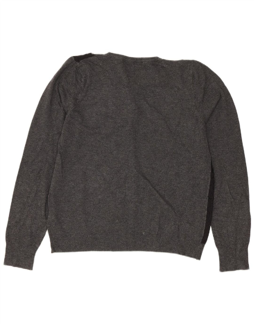 MARKS & SPENCER Damen Crop Cardigan Pullover UK 12 Mittelgrau geblümt