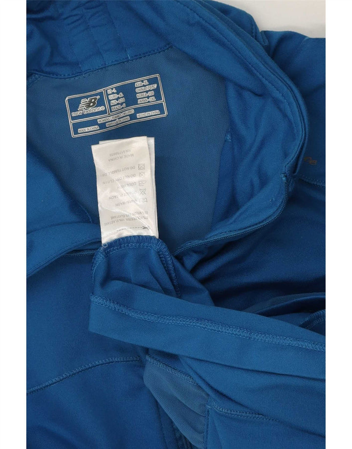 New Balance Damen-Trainingsanzug-Top-Jacke UK 18 XL Blaues Polyester
