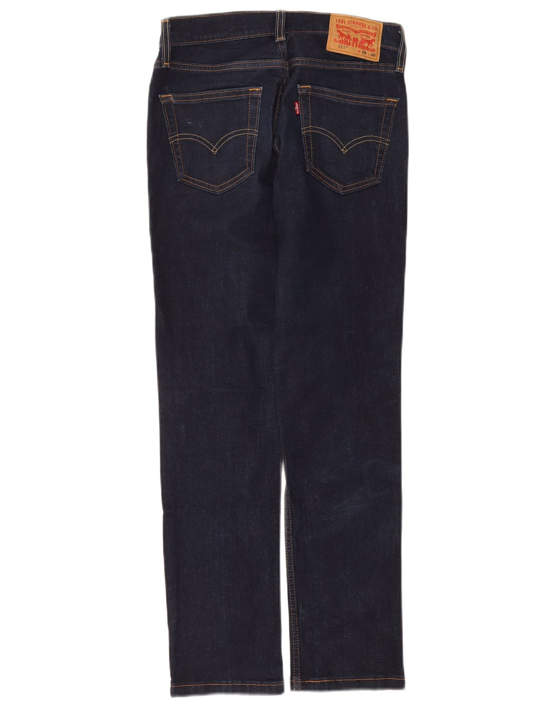 LEVI'S Damen 511 Slim Jeans W29 L30 Marineblau Baumwolle