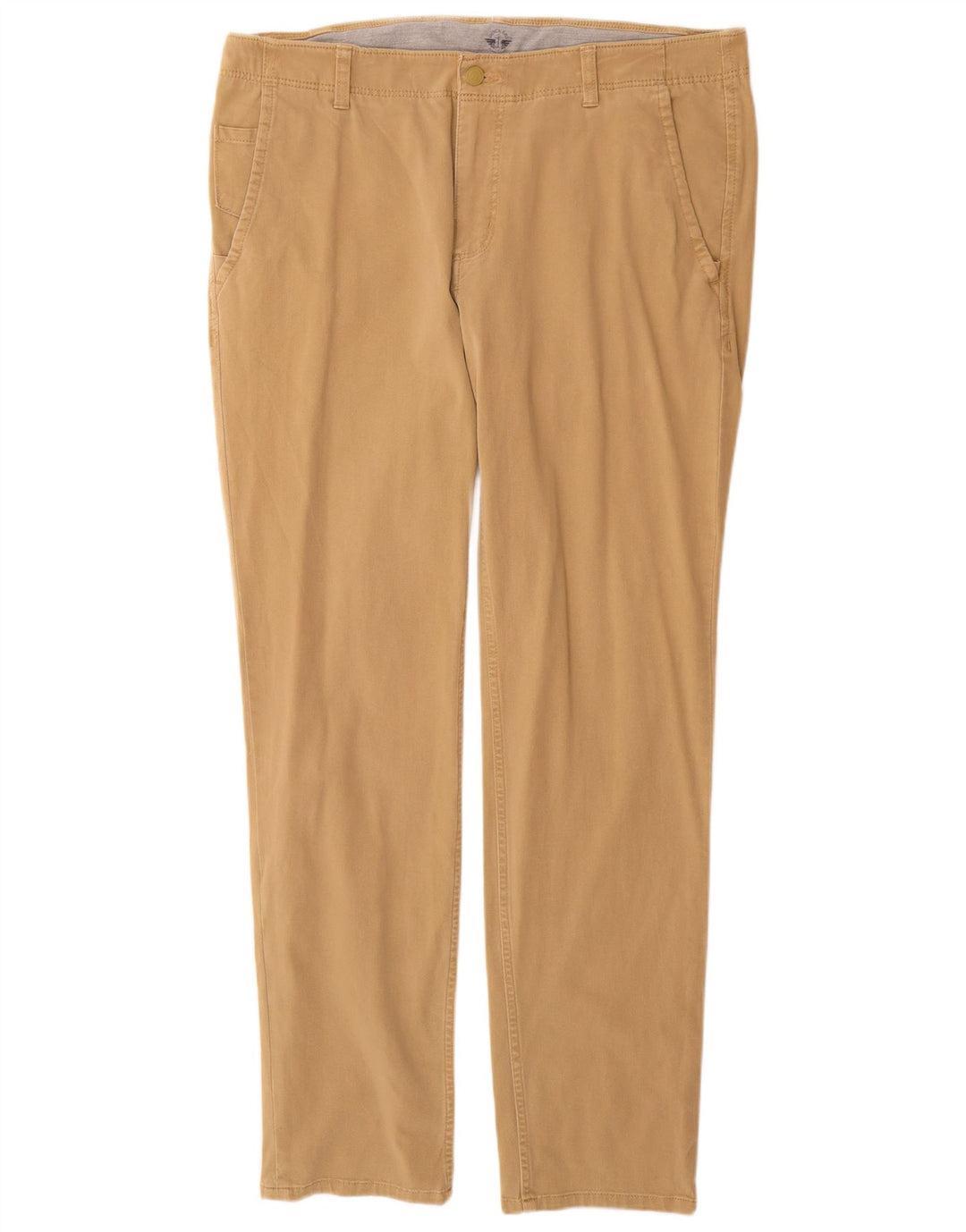 DOCKERS Herren Slim Chinohose W36 L32 Beige Baumwolle