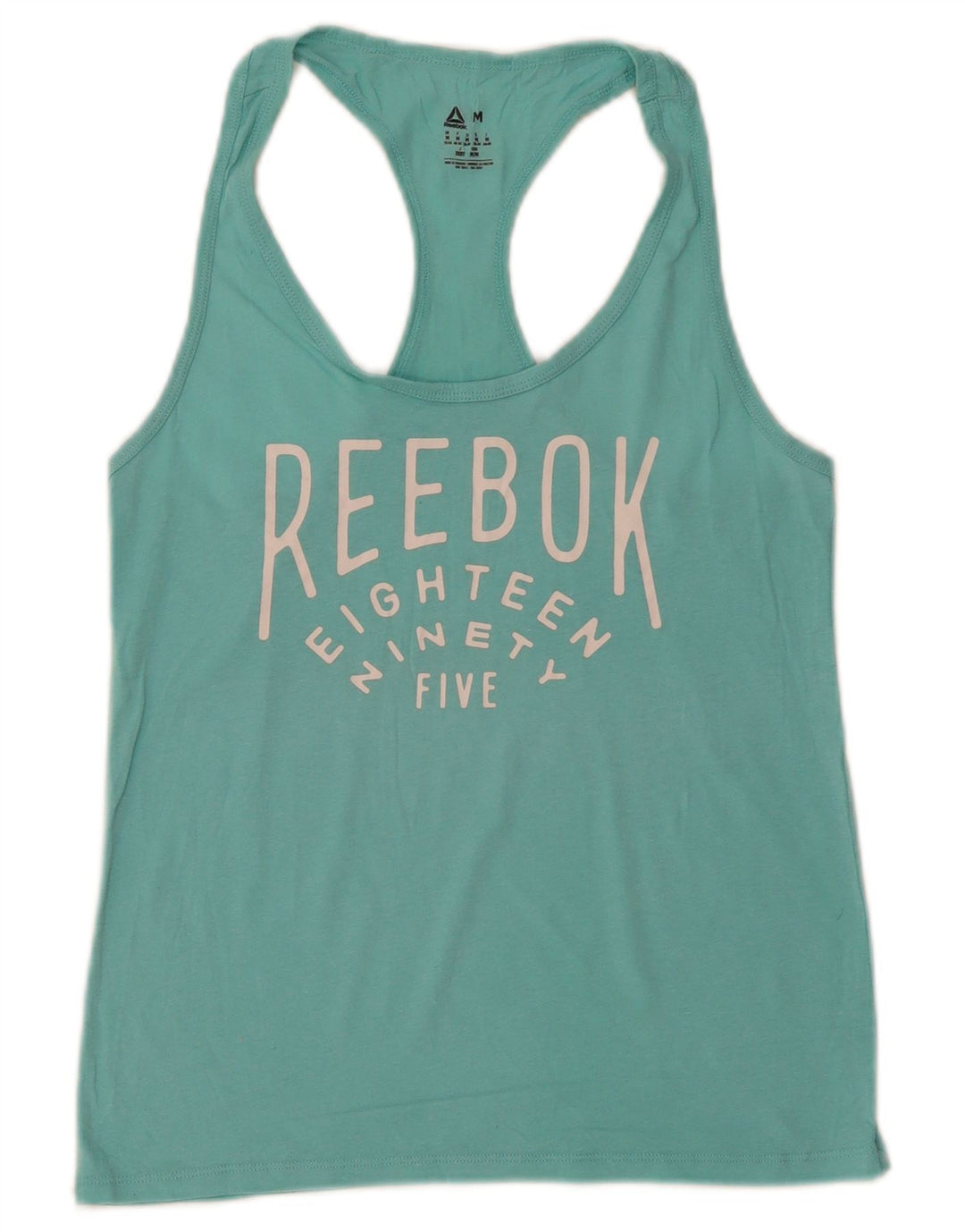 Reebok Damen Graphic Vest Top UK 12/14 Medium Türkis