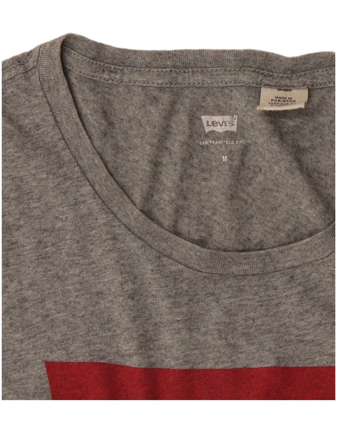 Levi's Damen-T-Shirt mit Grafik, UK 14, Mittelgrau meliert