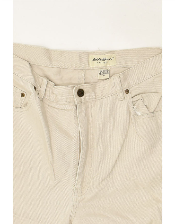 EDDIE BAUER Womens Straight Jeans US 16 2XL W35 L26 Grey Cotton | Vintage Eddie Bauer | Thrift | Second-Hand Eddie Bauer | Used Clothing | Messina Hembry 