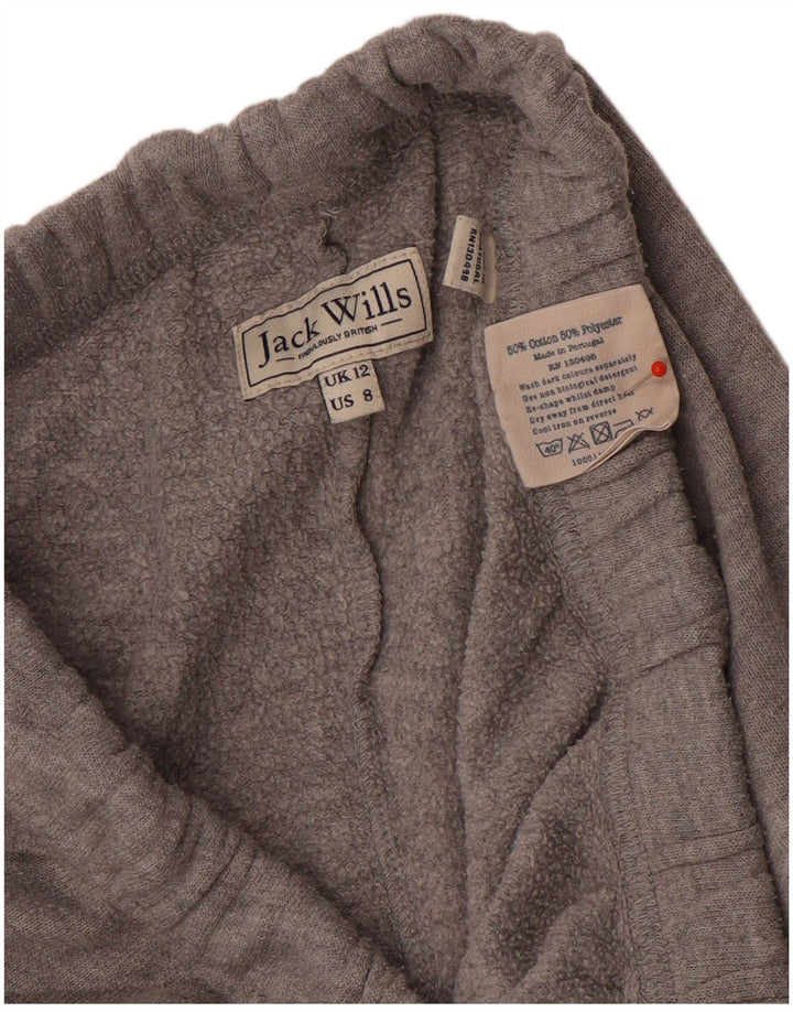 Jack Wills Damen-Trainingshose, Jogginghose, UK 12, mittelgraue Baumwolle