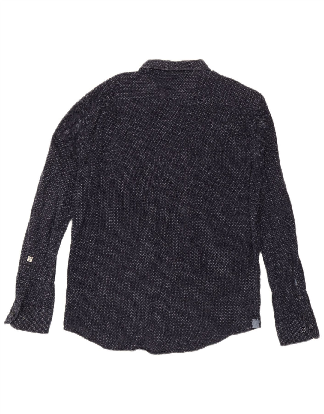 PEPE Jeans Herrenhemd XL Marineblau gepunktete Baumwolle