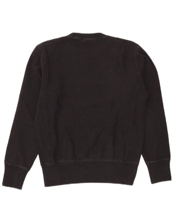 Champion Herren-Sweatshirt mit Reverse Weave-Grafik, mittelschwarze Baumwolle