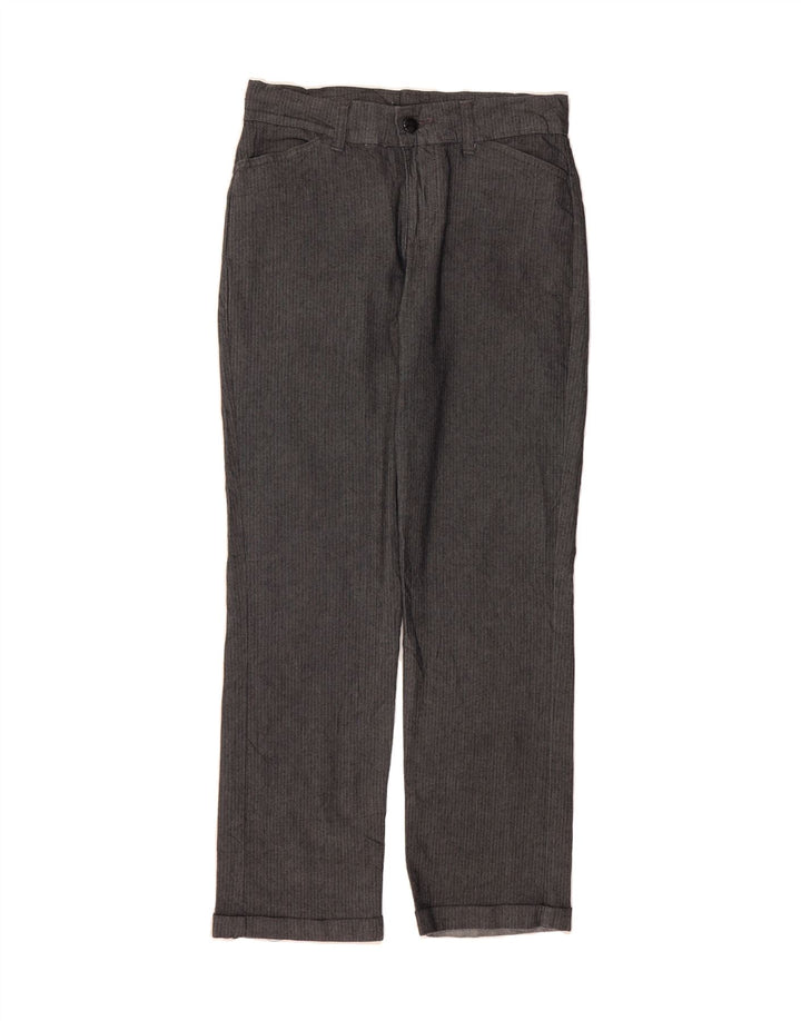 LEE Womens Riders Casual Trousers US 8 Medium W30 L30 Grey Herringbone Vintage Lee and Second-Hand Lee from Messina Hembry 
