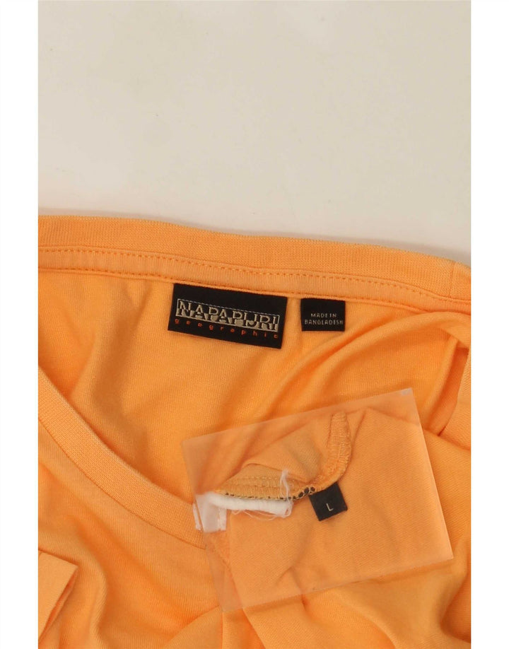 NAPAPIJRI Herren Geographic T-Shirt Top Large Orange
