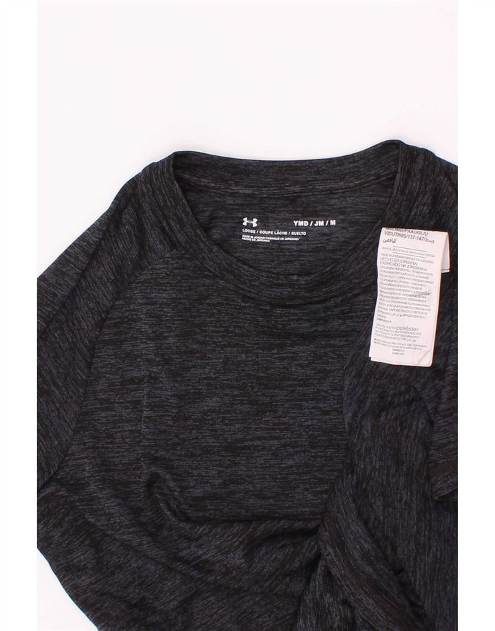 Under Armour T-Shirt-Oberteil für Jungen, 9–10 Jahre, mittelgrau geflecktes Polyester