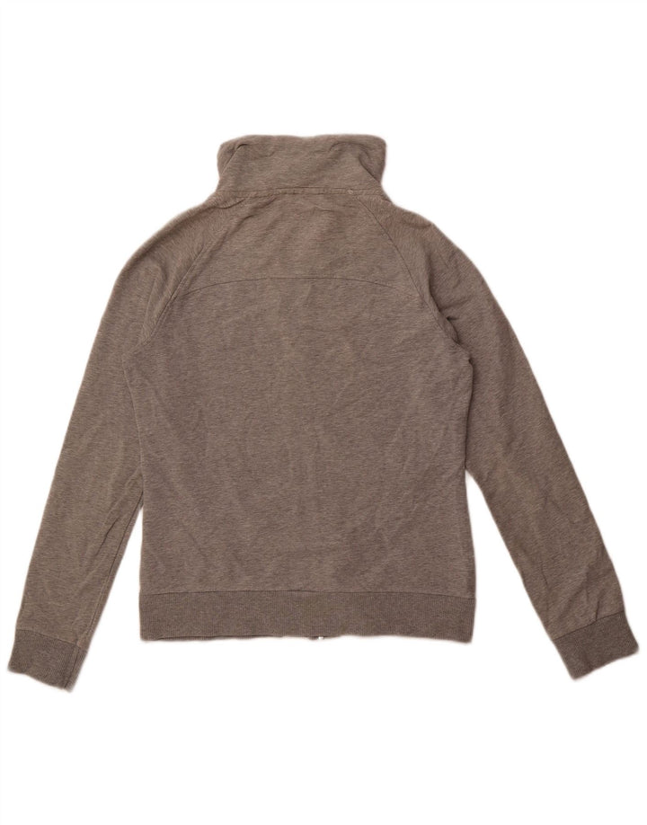 Puma Damen-Trainingsanzug-Top-Jacke, UK 14, große graue Baumwolle