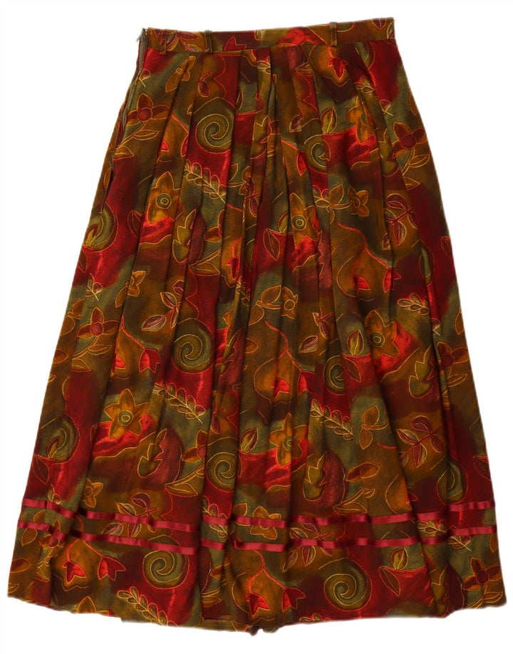 ORIGINAL ALPEN TRACHTEN Damen A-Linienrock EU 38 Medium W26 Burgund