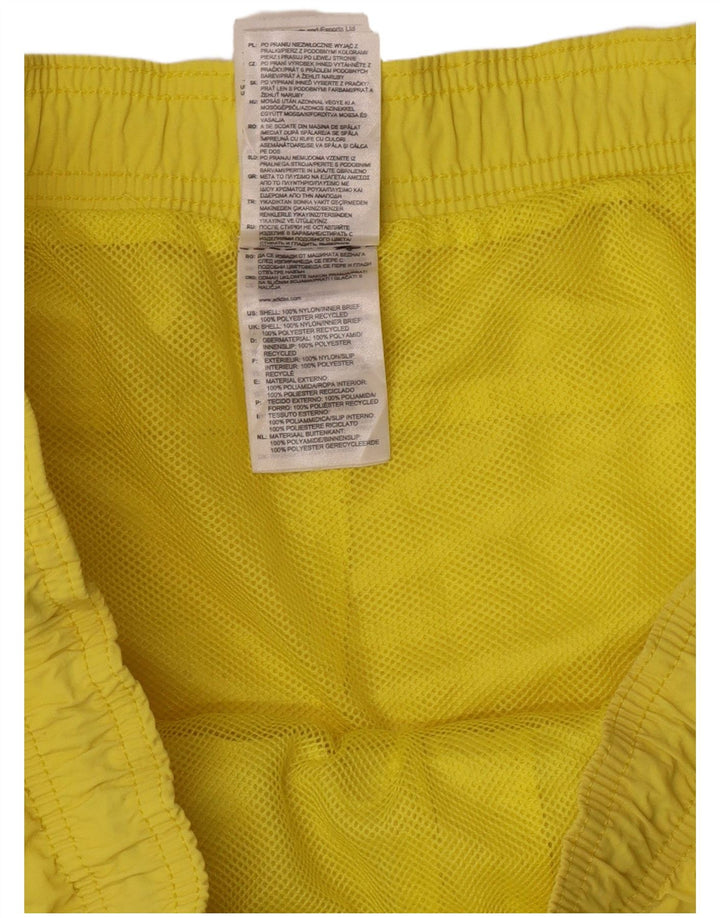 Adidas Herren-Badeshorts, groß, gelbes Nylon