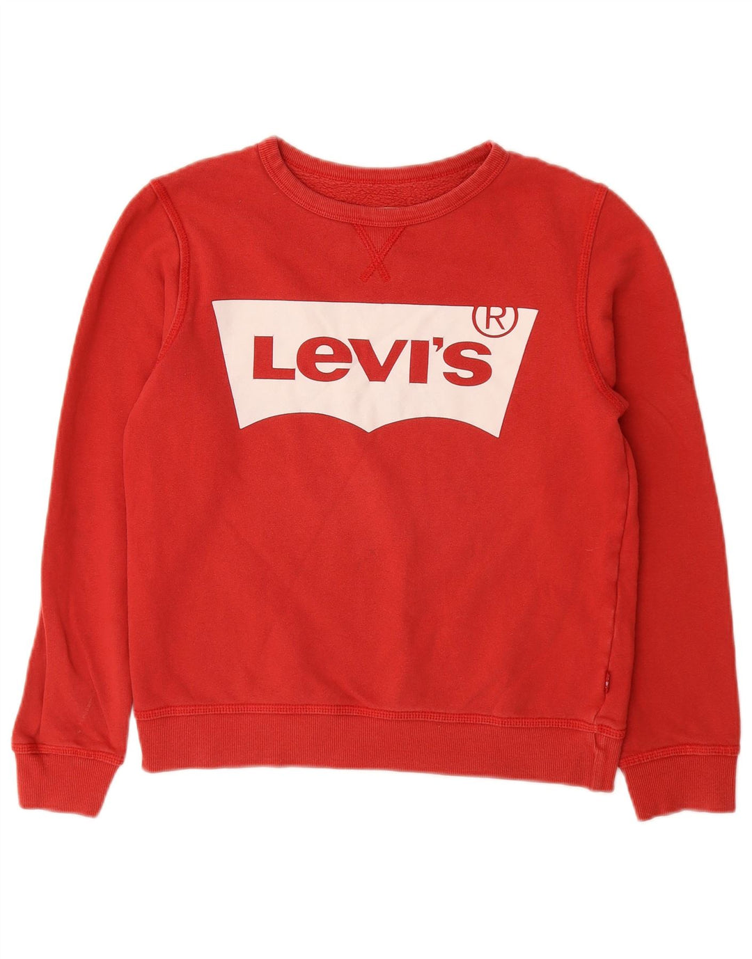 LEVI'S Jungen-Sweatshirt mit Grafik, 13–14 Jahre, rote Baumwolle