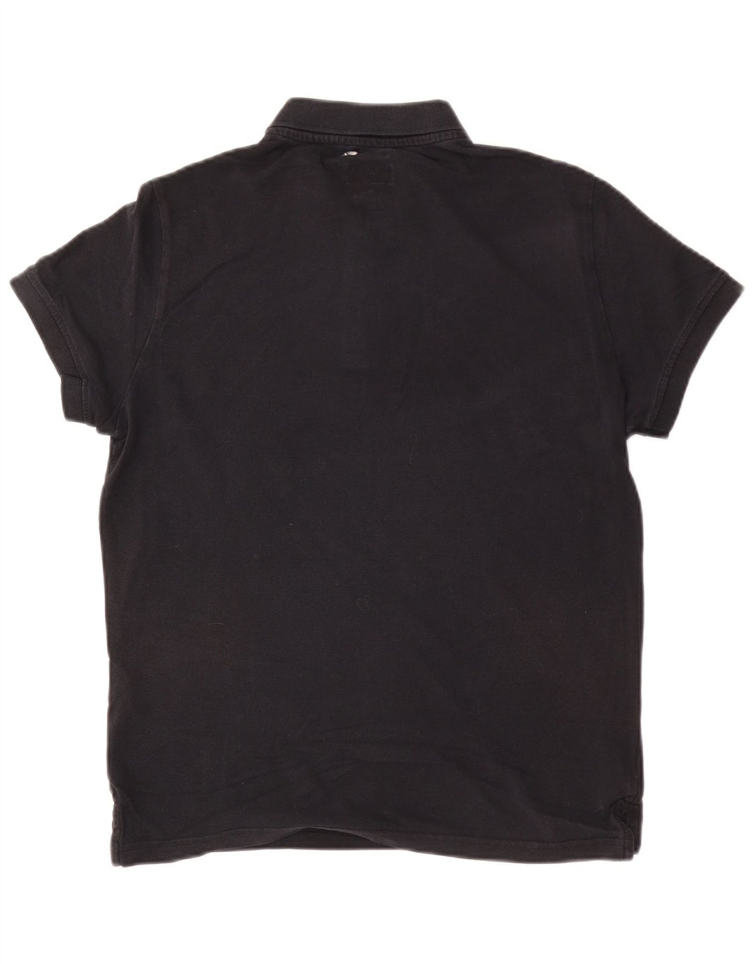 Armani Jeans Herren-Poloshirt mit individueller Passform, mittelschwarze Baumwolle