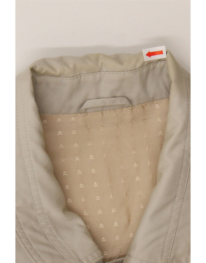 VINTAGE Mens Bomber Jacket UK 40 Large Beige Vintage Vintage and Second-Hand Vintage from Messina Hembry 