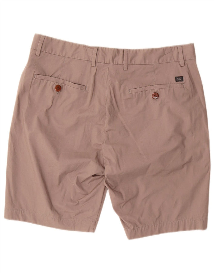 SUPERDRY Herren-Chinoshorts W34, große braune Baumwolle