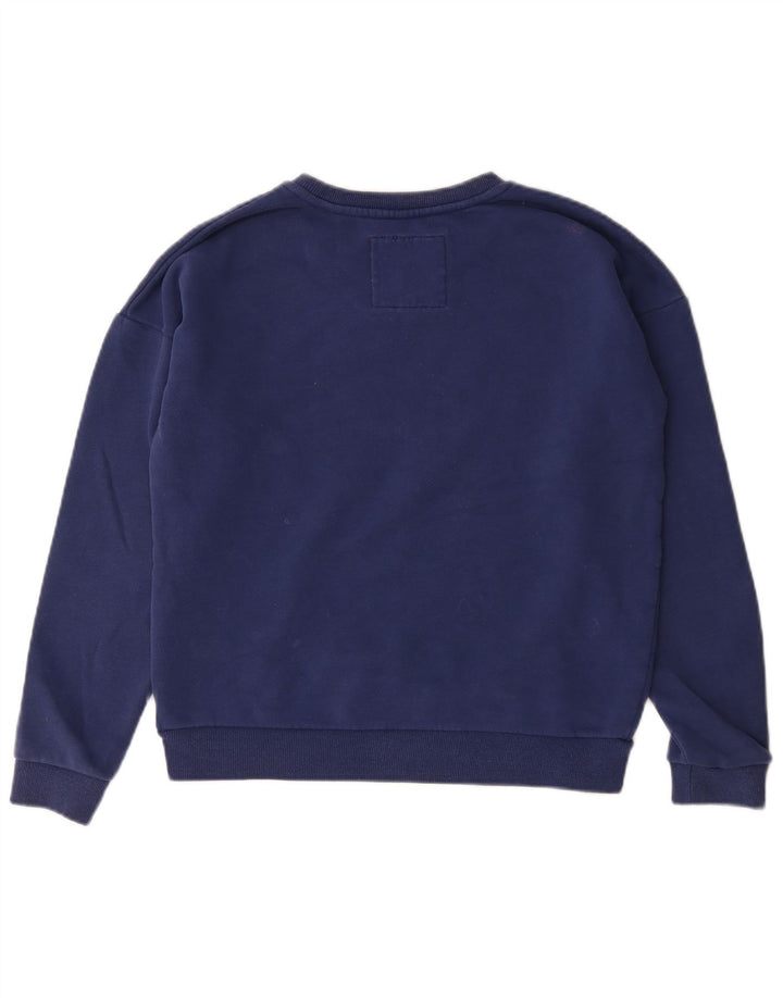 Superdry Damen-Sweatshirt mit Grafik-Übergröße, Größe M, Marineblau, Gr. 12