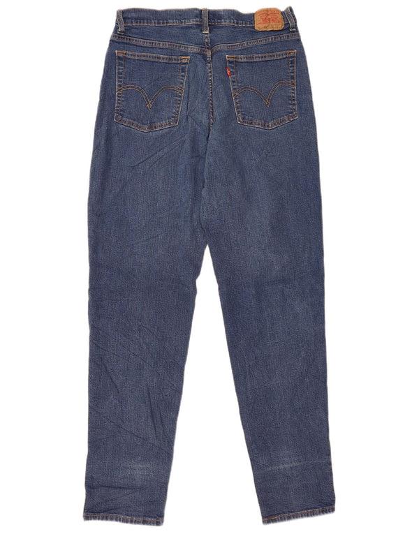 Levi's Damen 512 High Waist Slim Tapered Jeans Größe 14 Large W32 L33 Blau