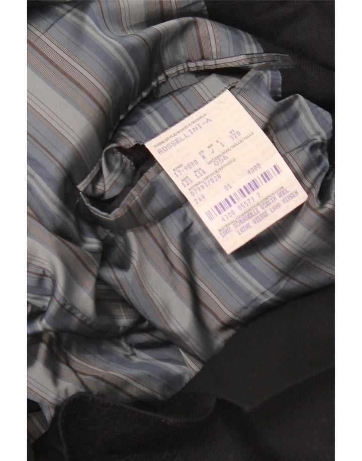 Hugo Boss Herren-Blazer mit 3 Knöpfen, EU 56, 3XL, schwarze Schurwolle