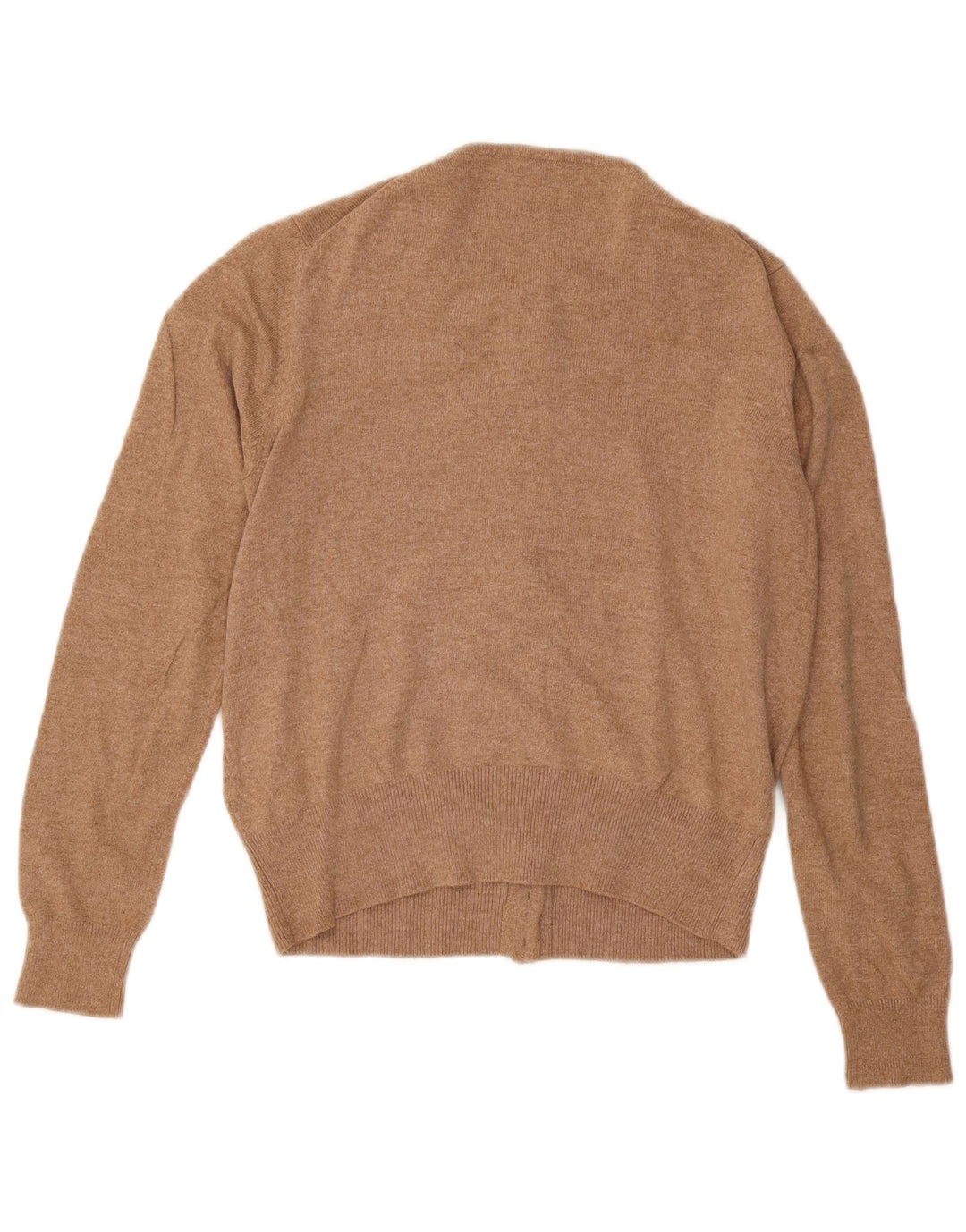 Marks & Spencer Damen-Cardigan mit abstraktem Muster, Gr. 14, Mittelbraun