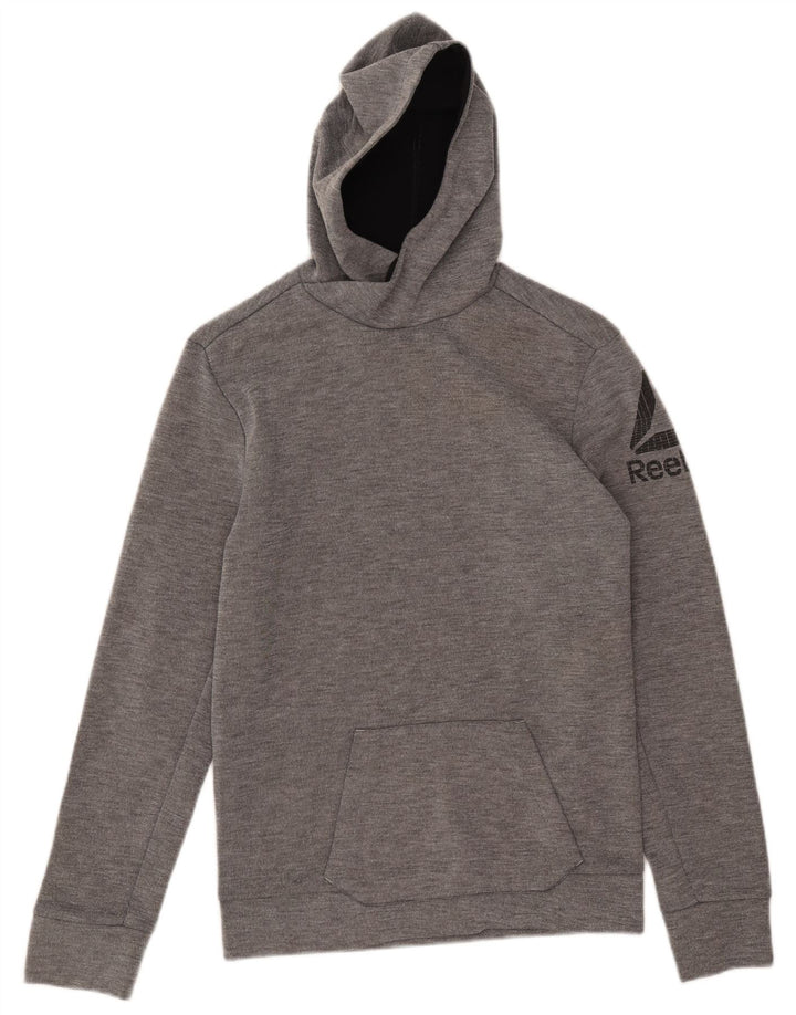 Reebok Herren Graphic Hoodie Pullover XS Grau Polyester
