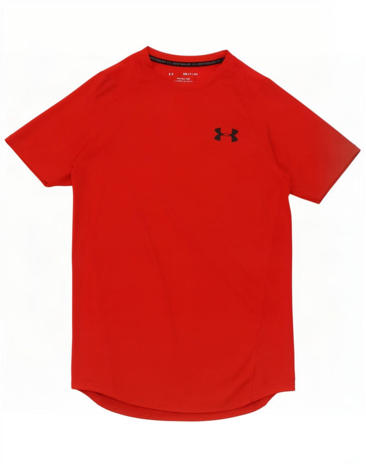 Under Armour Herren Heat Gear T-Shirt Top Small Rot