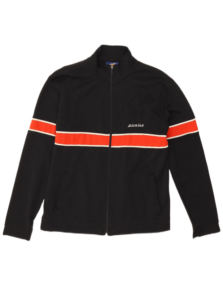 Dickies Herren-Trainingsanzugoberteil, Mittelschwarz, Colourblock-Baumwolle