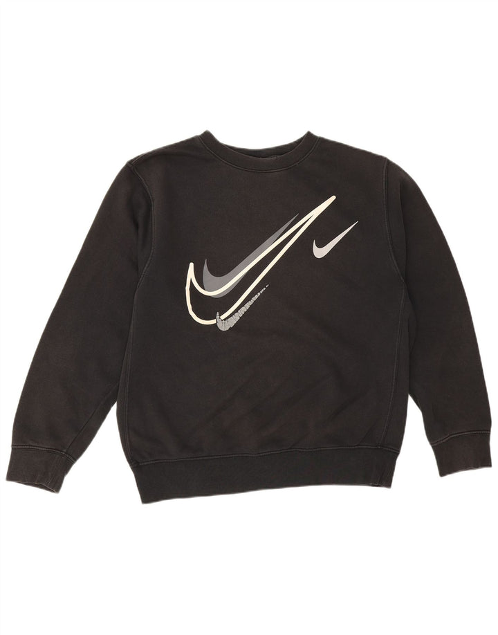 Nike Herren-Sweatshirt mit Grafik, Größe S, Schwarz, Baumwolle