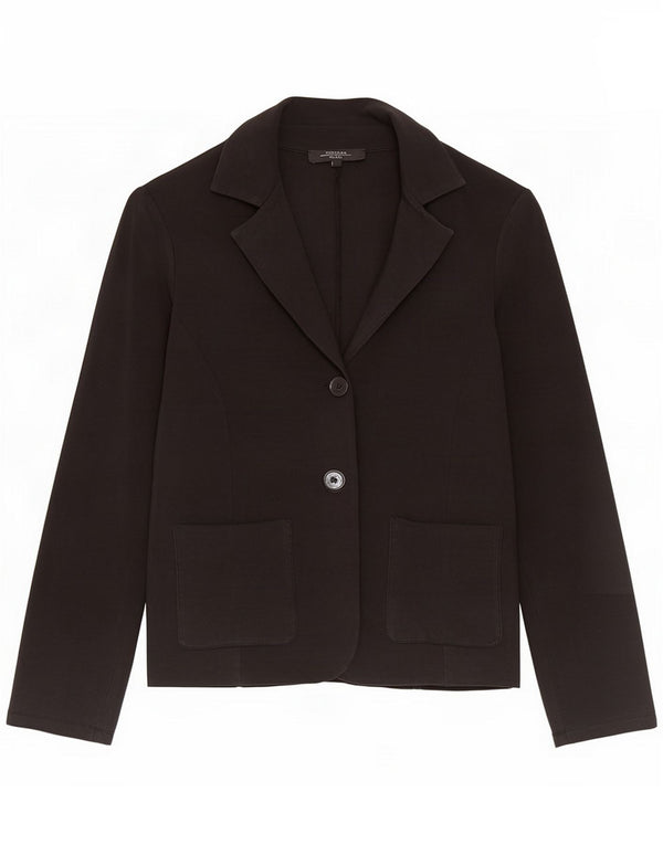 Max Mara Womens Weekend 2 Button Blazer Jacke UK 14 Large Black Lycra