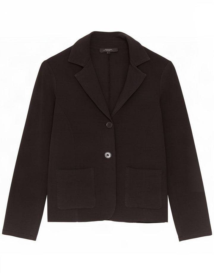 Max Mara Womens Weekend 2 Button Blazer Jacke UK 14 Large Black Lycra