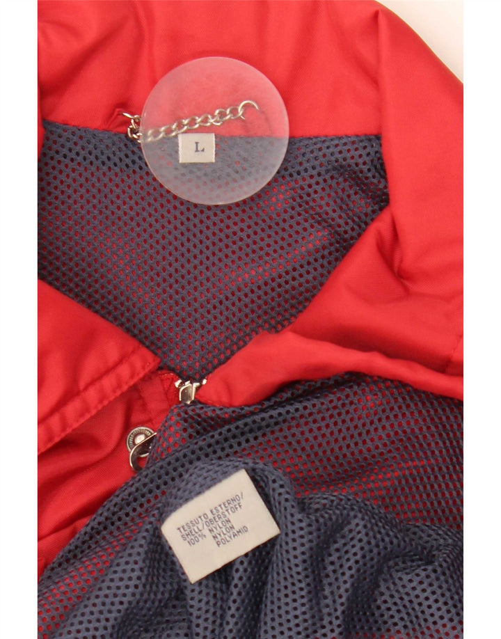 Vintage Herren Utility Jacke UK 40 Großes rotes Nylon