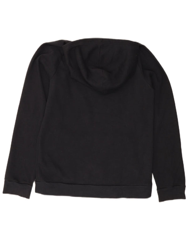 UNDER ARMOUR Boys Hoodie Jumper 13-14 Years XL Black Cotton