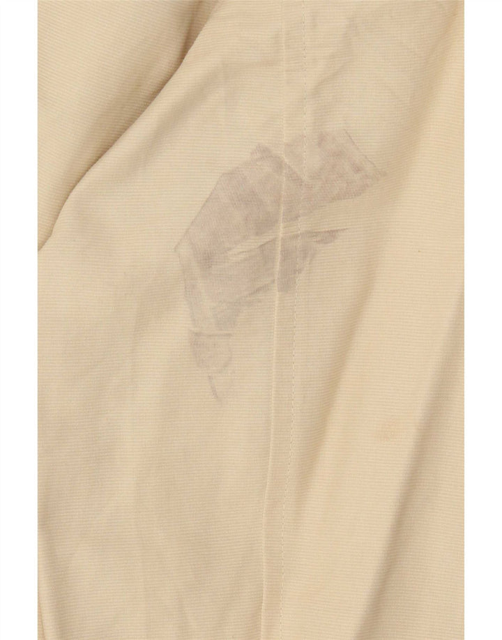 Valentino Damen-Blazerjacke mit 3 Knöpfen, IT 40, kleine beige Nadelstreifen