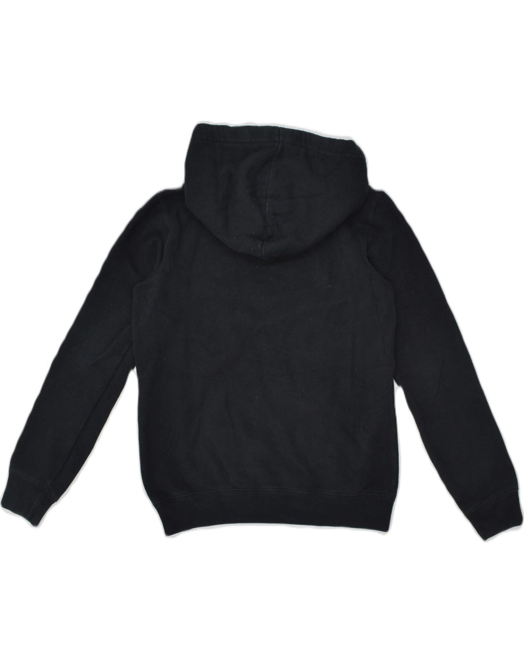 JACK WILLS Womens Graphic Hoodie Jumper UK 8 Small Black Cotton | Vintage Jack Wills | Thrift | Second-Hand Jack Wills | Used Clothing | Messina Hembry 