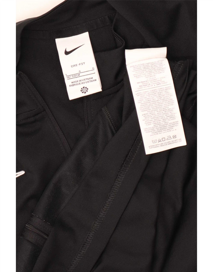 Nike Dri-Fit-Trainingsanzug-Oberteil für Jungen, 12–13 Jahre, Größe L, Schwarz, Polyester