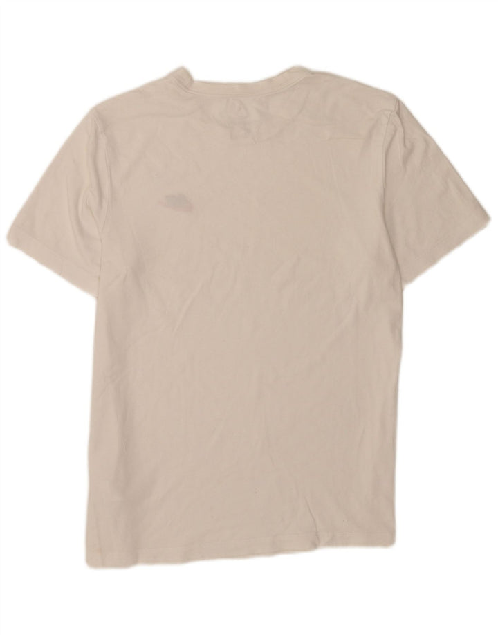 Nike Herren T-Shirt Top aus mittelweißer Baumwolle