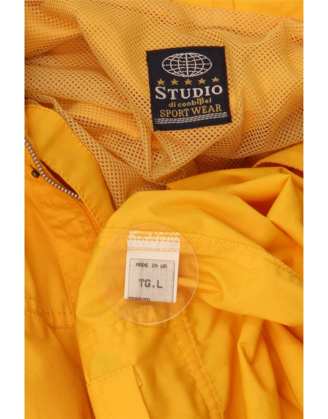 CONBIPEL Herren Utility Jacke UK 40 Large Gelb Polyester