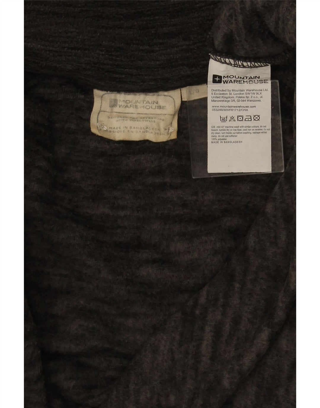 Mountain Warehouse Damen-Fleecejacke mit Reißverschluss, UK 16, Größe L, Grau meliert