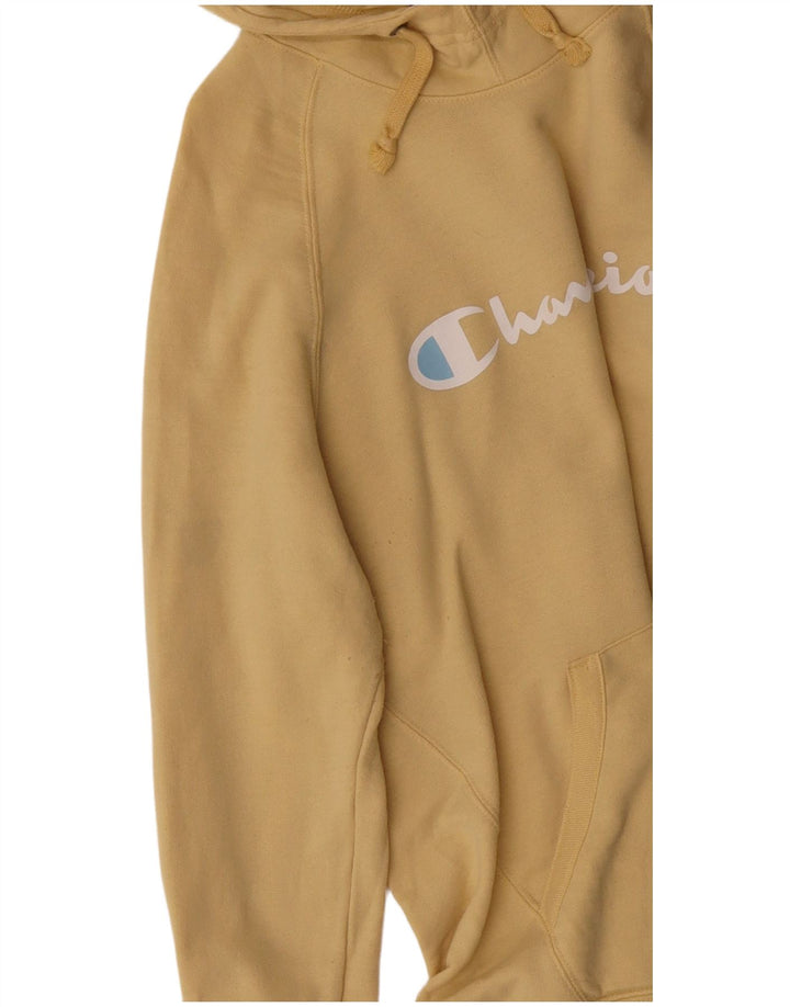 Champion Herren-Kapuzenpullover mit Grafik, groß, gelb, Polyester