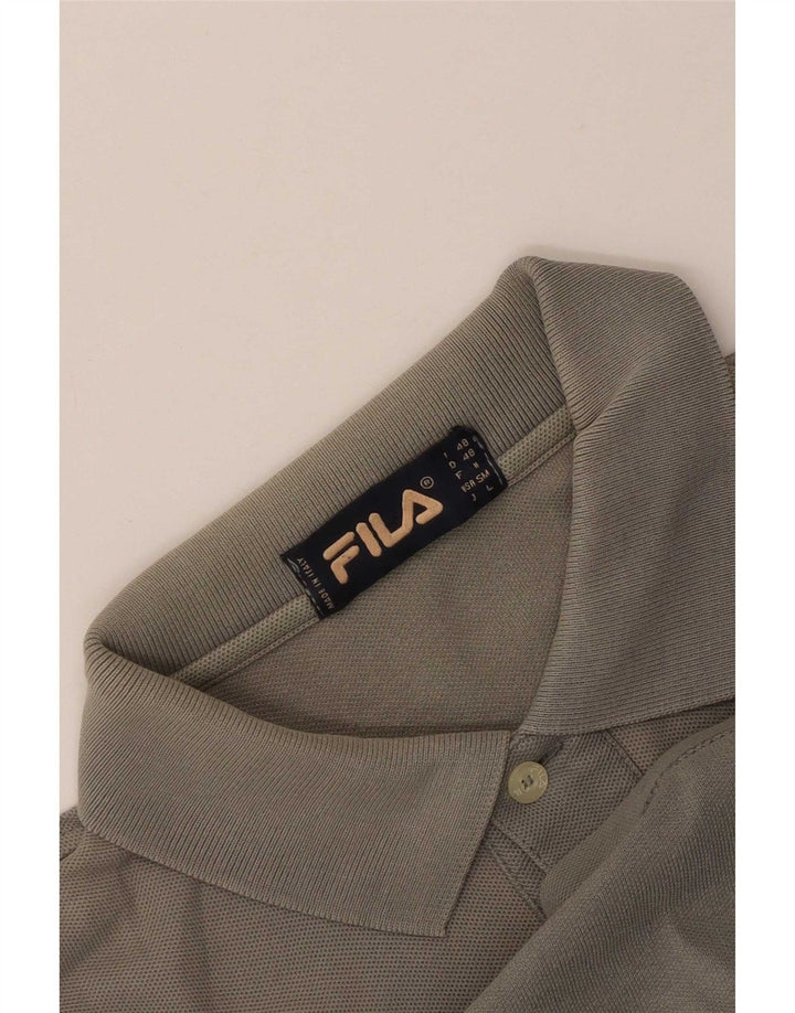 Fila Herren Poloshirt Small Grau