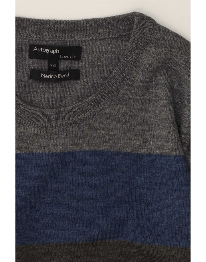 Marks & Spencer Herren Autograph Pullover mit Rundhalsausschnitt 2XL Mehrfarbig