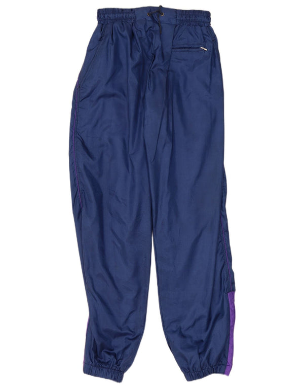 Vintage Herren-Trainingshose, Jogginghose, groß, Marineblau, Farbblock