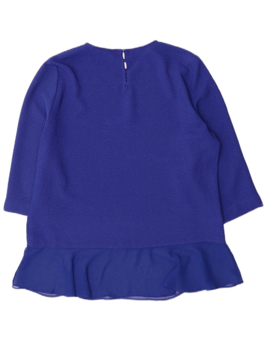 Zara Damen 3/4-Ärmel-Blusenoberteil UK 18 XL Blau