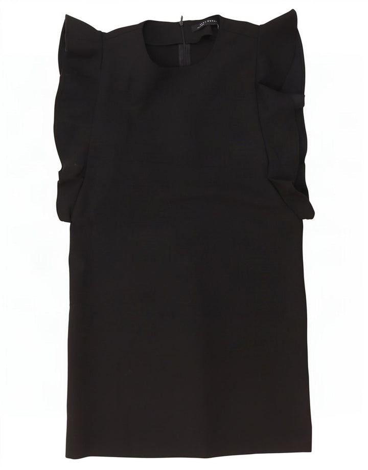 Zara Damen Etuikleid UK 16 Large Schwarz