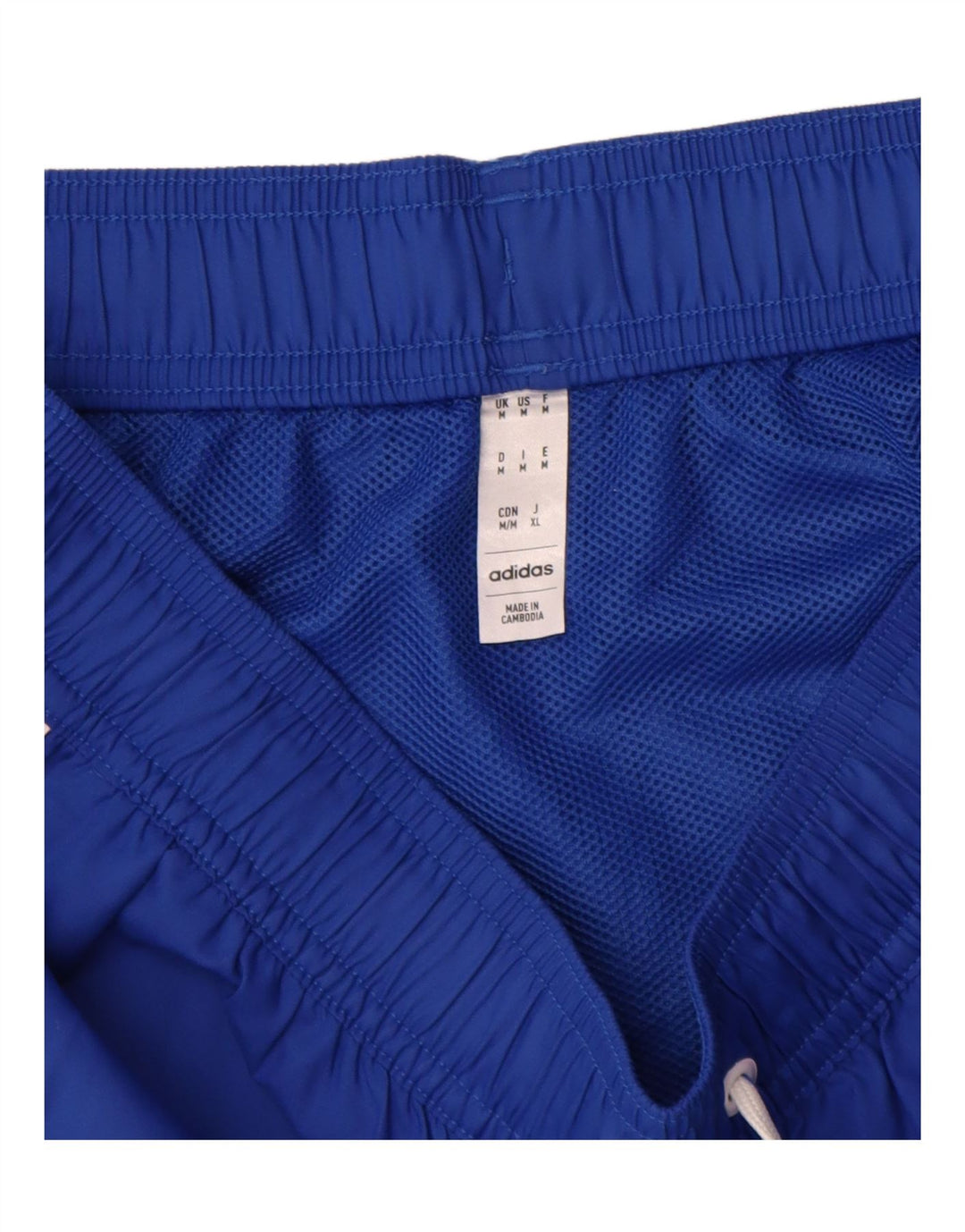 Adidas Damen Sportshorts UK 12 Medium Marineblau Polyester